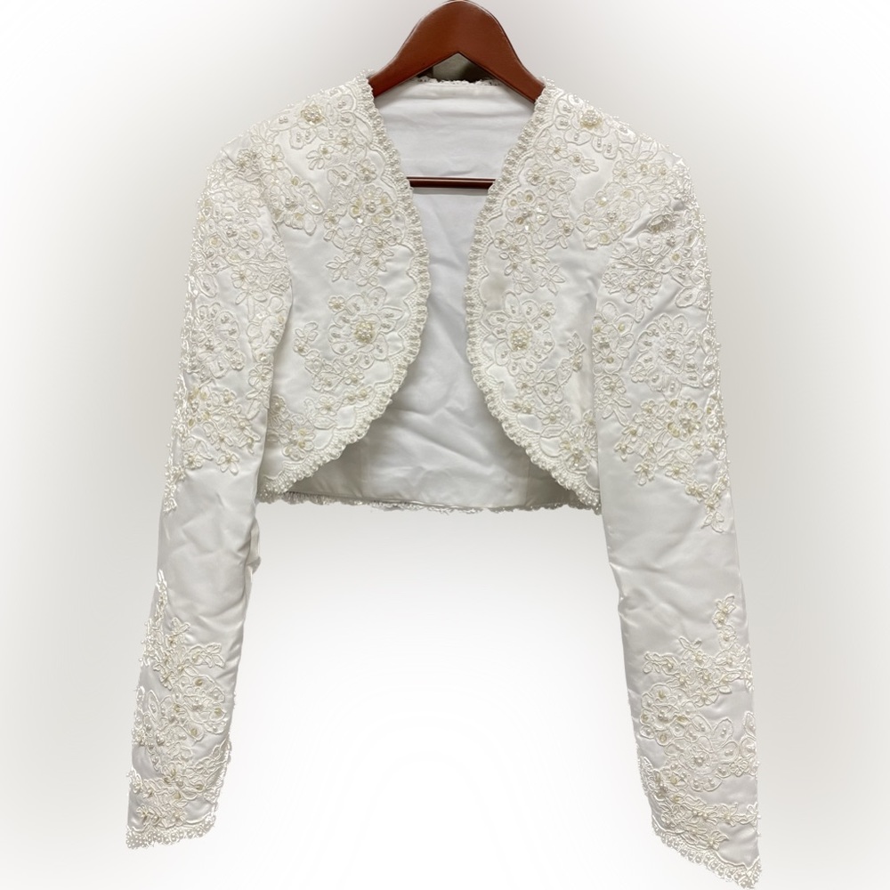Beaded Bridal Bolero Jacket, circa late 80’s, never worn.